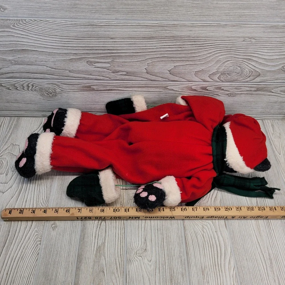 Terrys Village Christmas Cat Plush Stuffed Animal Red‎ Santa Outfit Mouse Toy
